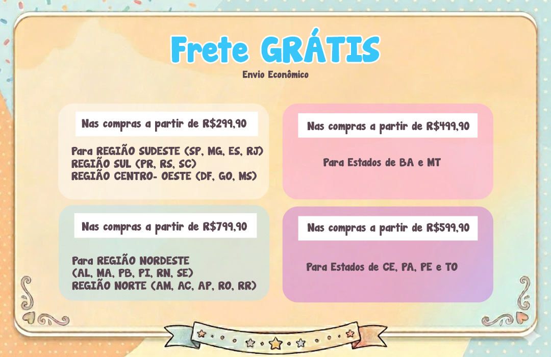FRETE GR&Aacute;TIS PETIT COLOR&Ecirc;